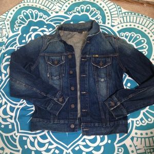 MELTIN POT MADE IN ITALY MEN or LADIES UNISEX DENIM JACKET INDIGO denim SMALL